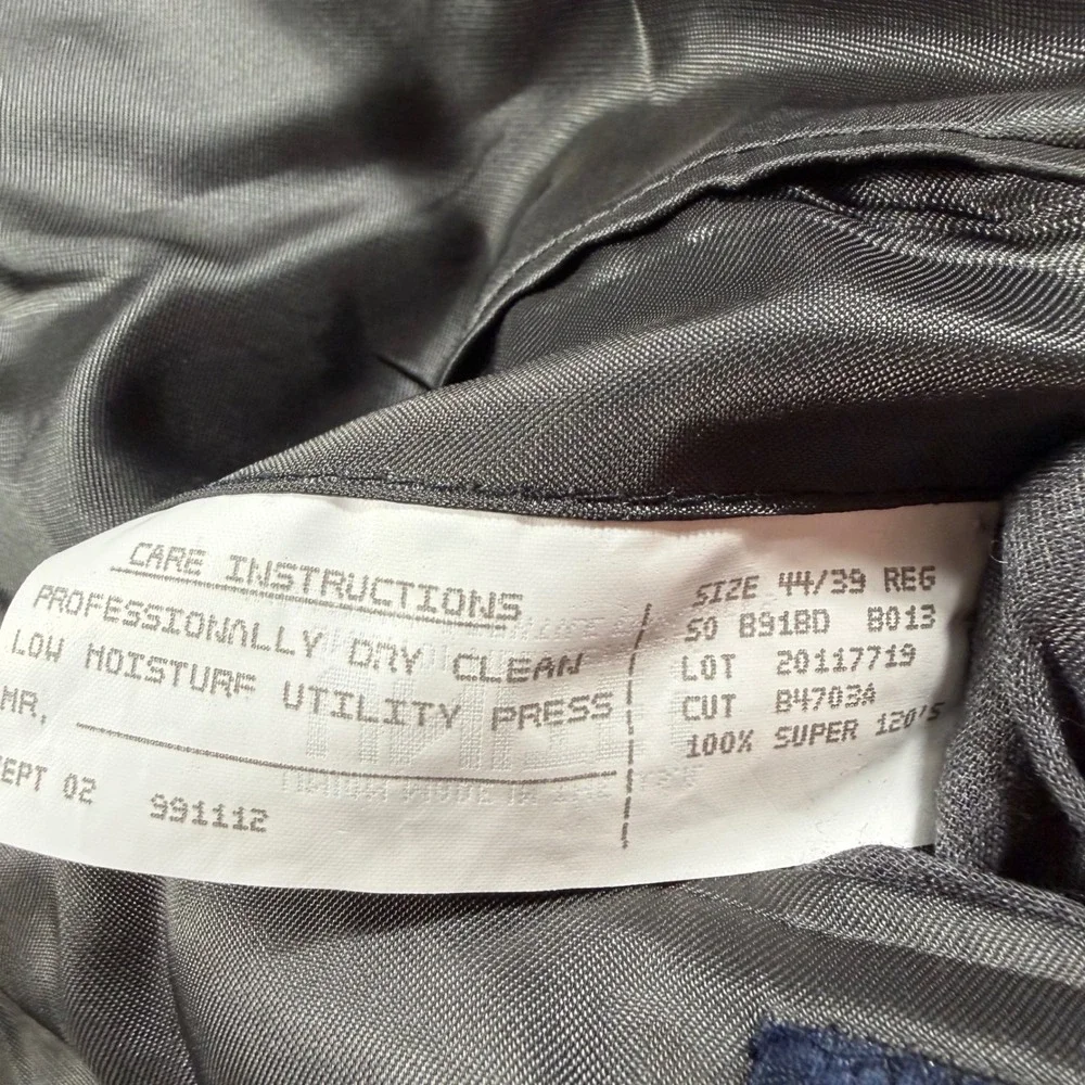 Vtg Brooks Brothers Men Suit Jacket Blazer 44/39 REG Dark Gray Wool Made in USA*